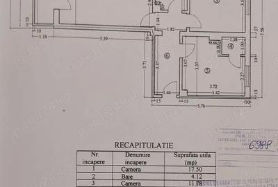 Apartament cu 2 camere decomandat în Bârlad