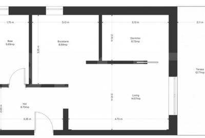 Garsonieră decomandată în Ghirodei - 1