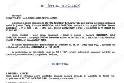 Vand 10436 mp teren industrial cu PUZ hala productie nepoluanta zona aeroport - 5