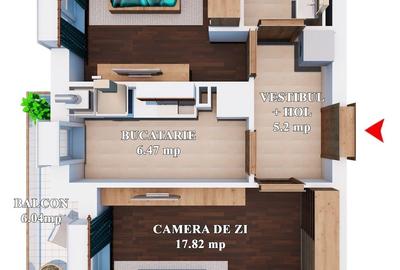 Apartament 2 camere, partial mobilat, cu acces la piscina, Cosmopolis - 2