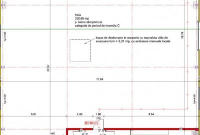 Hala de inchiriat | 440 mp utili | teren 880 mp | Floresti - 3