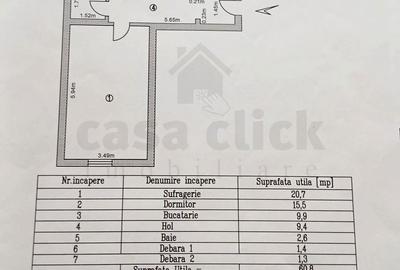 Apartament cu 2 camere decomandat în Ultracentral - 2