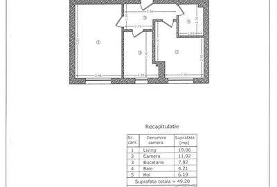 Apartament cu 2 camere decomandat în Giurgiului - 11