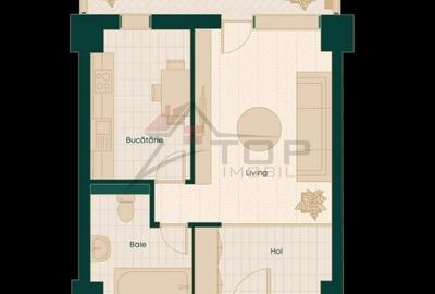 Garsonieră decomandată în Podu Roș - 2