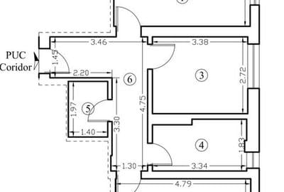 Apartament 2 camere 60 mp cu geam la baie lângă Paradisul Acvatic - 23
