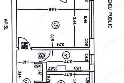 Apartament cu 3 camere semidecomandat în Central - 6