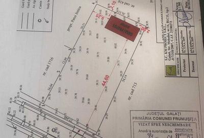 Teren de 1464 mp, în Frumușița - 2
