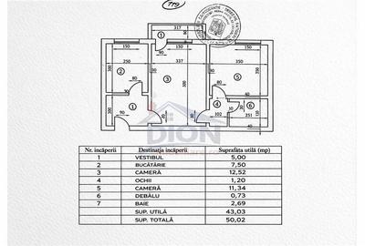 Apartament cu 2 camere semidecomandat în Mărgeanului - 1