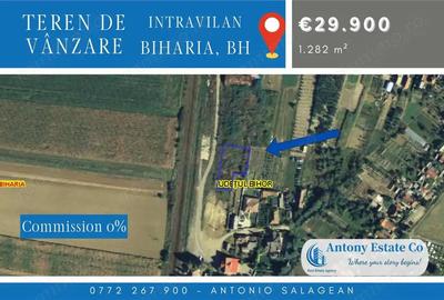Teren de 1282 mp, în Biharia - 2