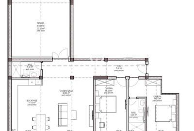 Apartament cu 3 camere în Țiglari - 2