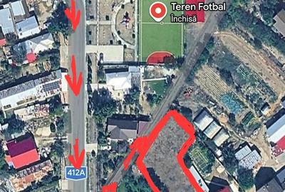 Teren de 989 mp, în Poșta