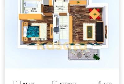 2 camere I Cosmopolis I mobilat si utilat I 45 mp utili - 8