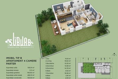 Apartament 4 camere cu gradina The Suburb Buftea - 12