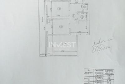Apartament cu 3 camere decomandat în Canta