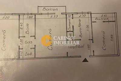 3 camere, etaj 1/4, foarte curat, liber! 3 camere, etaj 1/4, foarte curat, liber! - 8