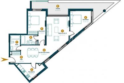 Apartament cu 3 camere semidecomandat în Între Lacuri - 16