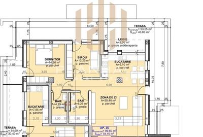 Penthouse , 3 camere + terasă , zona Centrul Vechi view deosebit - 2