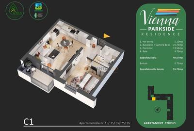 Apartament modern compartimentat, Parc Tudor Arghezi, Bd. Metalurgiei, Metro - 5
