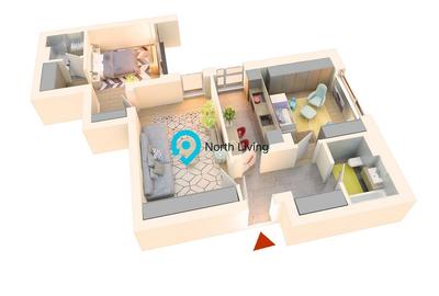 Apartament cu 3 camere semidecomandat în Bucureștii Noi - 16