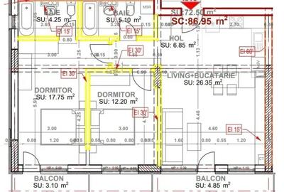 Apartament cu 3 camere semidecomandat în Theodor Pallady - 2