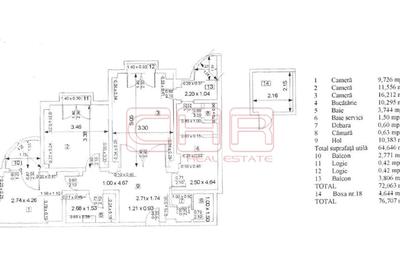 Apartament cu 3 camere decomandat, mobilat în Lacul Tei - 13