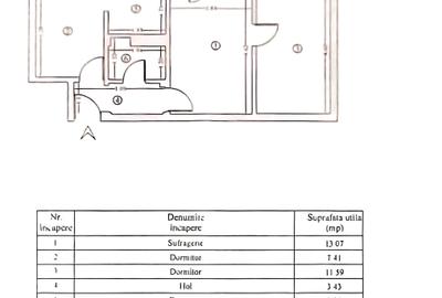 ► Scoala 8 - 3 Camere semiDecomandate Su=45m² Etaj 2 - 7