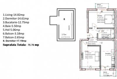 Popesti Leordeni-apartament tip duplex-3 camere - 2