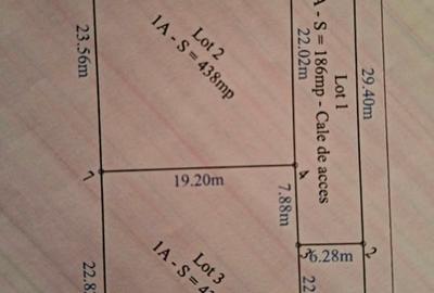 4 Loturi Teren de 440 mp  Domnesti-Teghes.+ 195mp Drum servitute =635 mp - 4