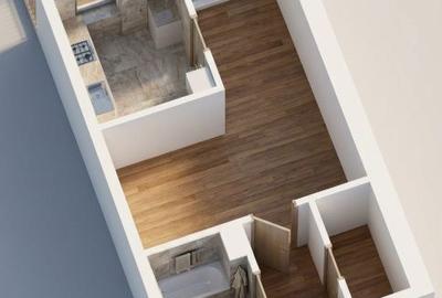 Apartament cu 2 camere semidecomandat în Florești