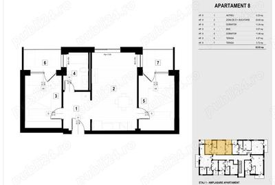 Apartament cu 2 camere în Jimbolia - 3