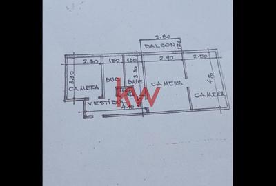 Apartament cu 3 camere semidecomandat în Alexandru cel Bun - 1