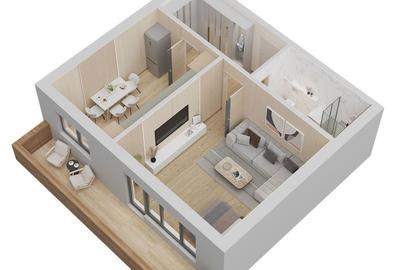 Garsonieră decomandată în 13 Decembrie - 18