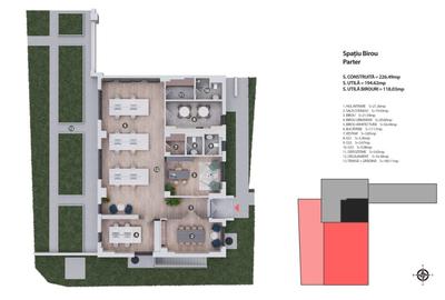 Spatiu Comercial Parter , Midtown Residence Cotroceni, 195 mp - 2