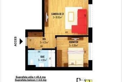 Apartament cu 2 camere decomandat, mobilat în Grozăvești - 1