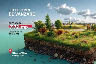 Teren Construcții de 7172 mp, în Vidra - 1