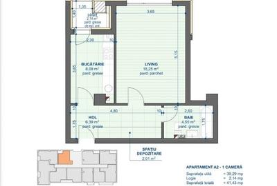 APARTAMENT 1 CAMERA , BLOC NOU , NICOLINA-CUG - 4