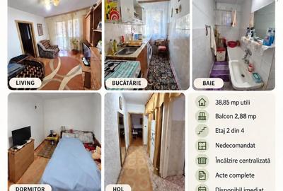 Apartament cu 2 camere nedecomandat în Central