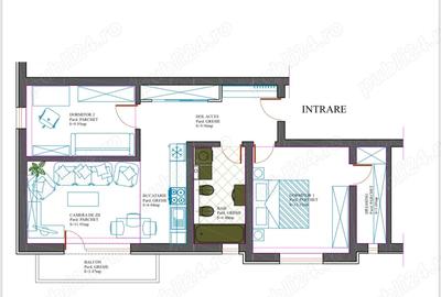 Vand apartament 3 camere - 6