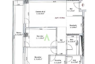Ap 3 camere MODERN/ TERASA 16MP / PARCARE / PET-FRIENDLY / zona Frunzisului - 13