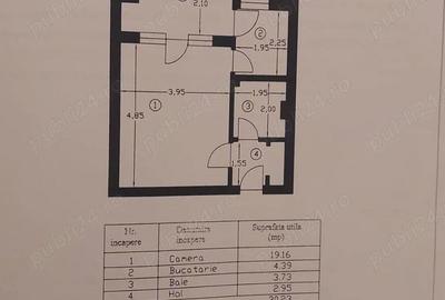 Garsonieră decomandată în Eremia - 2
