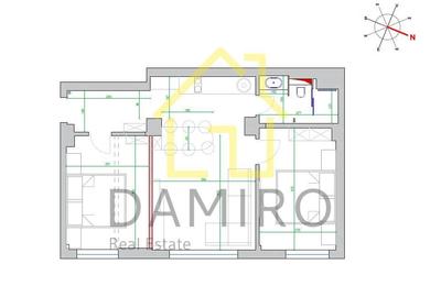 Apartament cu 3 camere decomandat în Romană