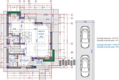 Casă individuală cu 4 camere cu Canalizare în Exterior Est - 54