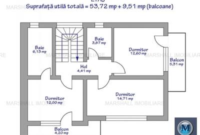 Vila cu 4 camere de vanzare in Paulesti, 110.44 mp #15539 - 7