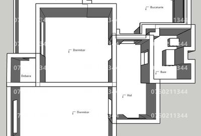 Apartament cu 2 camere decomandat în Între Lacuri - 12