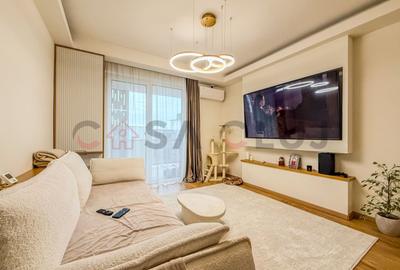 Apartament cu 2 camere semidecomandat, mobilat în Între Lacuri