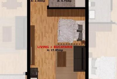Apartament cu 2 camere decomandat în Dobroești - 8