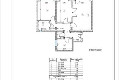 Apartament cu 3 camere decomandat, mobilat în Drumul Taberei - 12