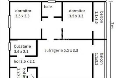 Apartament 3 camere,decomandat,centrala proprie,zona Medi... - 5