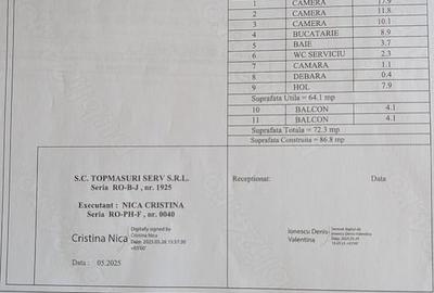 Apartament cu 3 camere decomandat în Central
