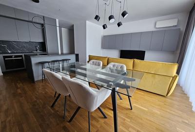 (Baneasa Shopping City-THE IVY)-3 camere mobilier ROVERE, vedere mixta, garaj! - 4